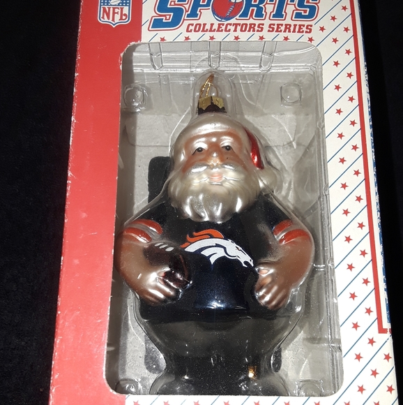 NFL Denver Broncos Christmas Ornament Santa - Picture 2 of 15